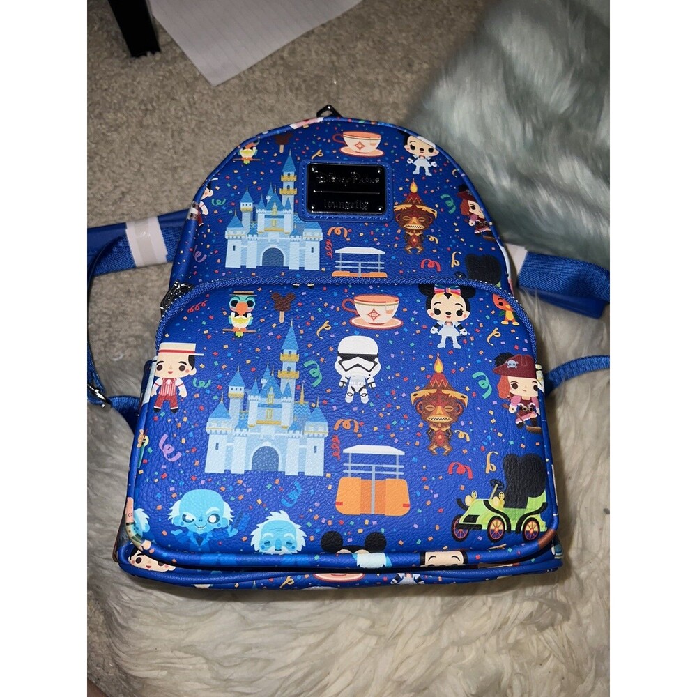 Disney Parks Loungefly Icons Celebration Mini Backpack Haunted Mansion Wdw Land